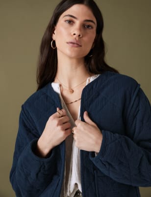 

Per Una Chaqueta acolchada 100% algodónWomens - Navy, Navy
