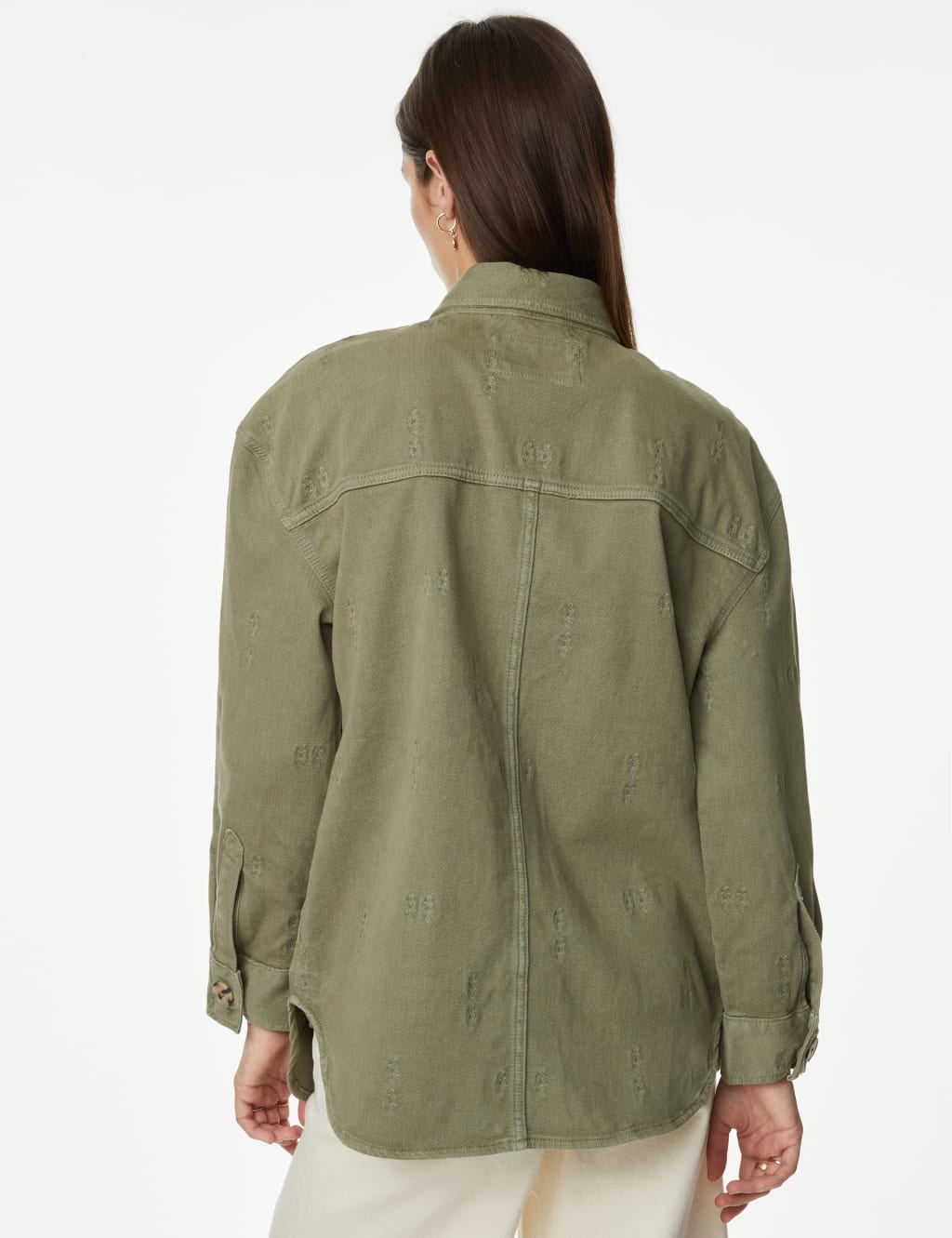Cotton Rich Embroidered Shacket image 5