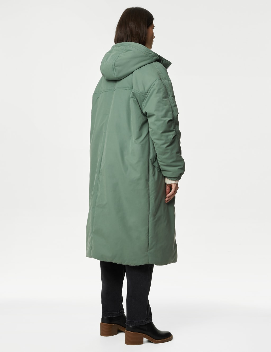 Hooded Longline Puffer Coat image 5