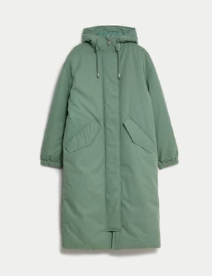 Hooded Longline Puffer Coat