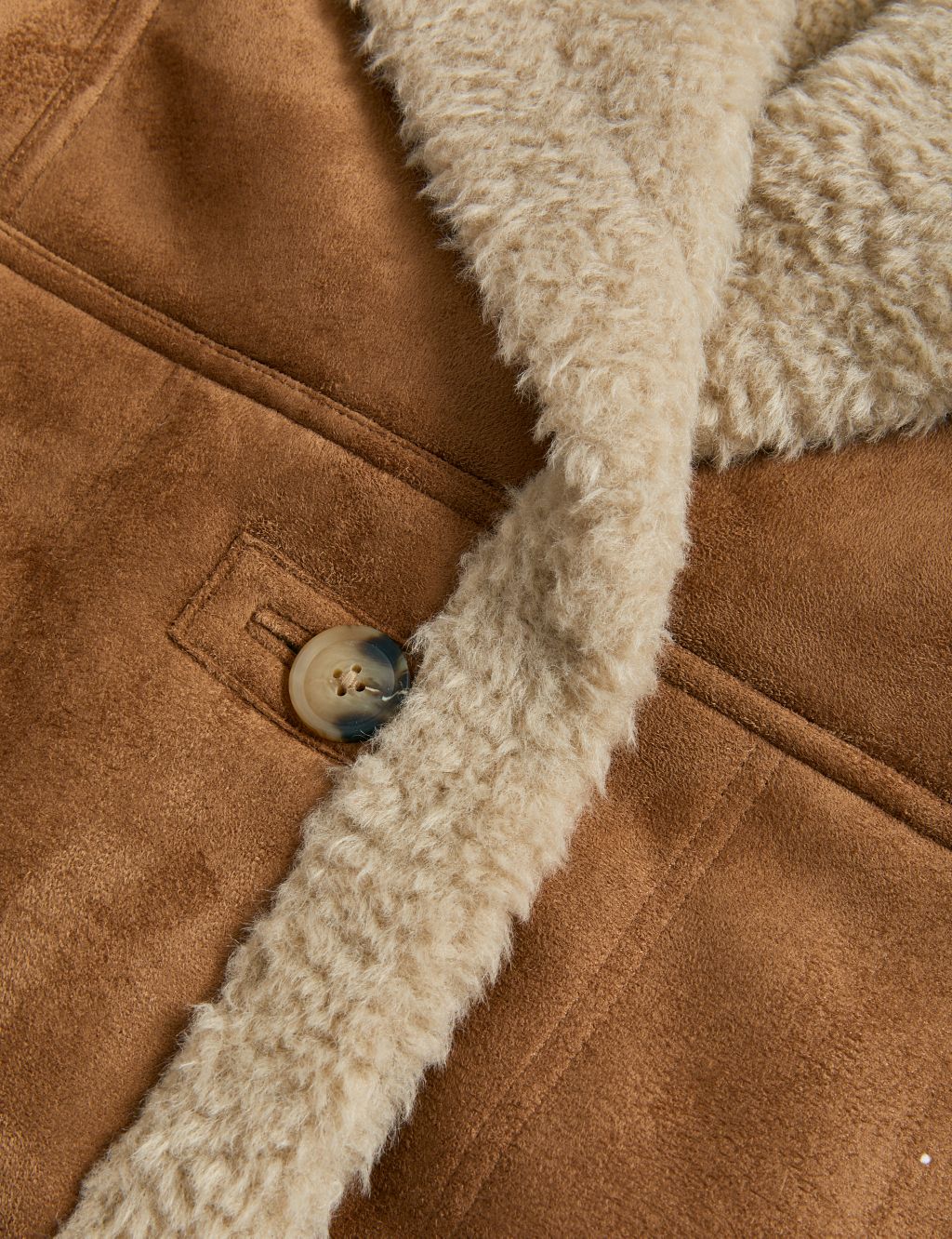 Faux Shearling Collared Gilet image 7