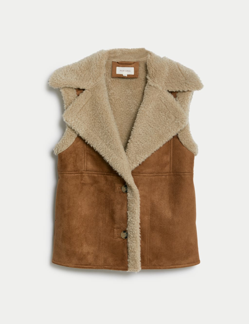 Faux Shearling Collared Gilet image 2