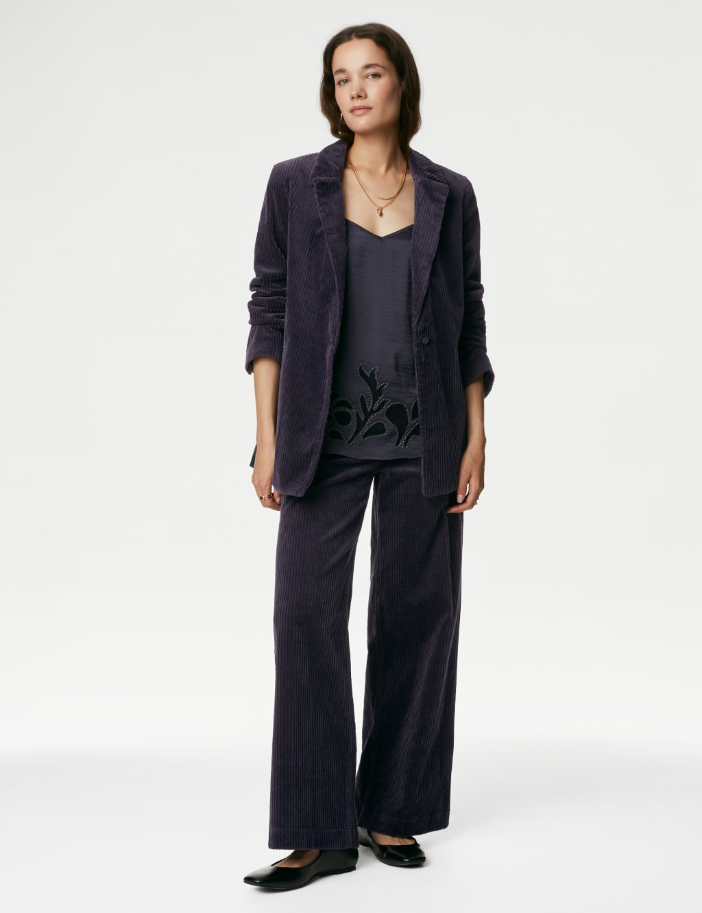 Cord Single Breasted Blazer image 3