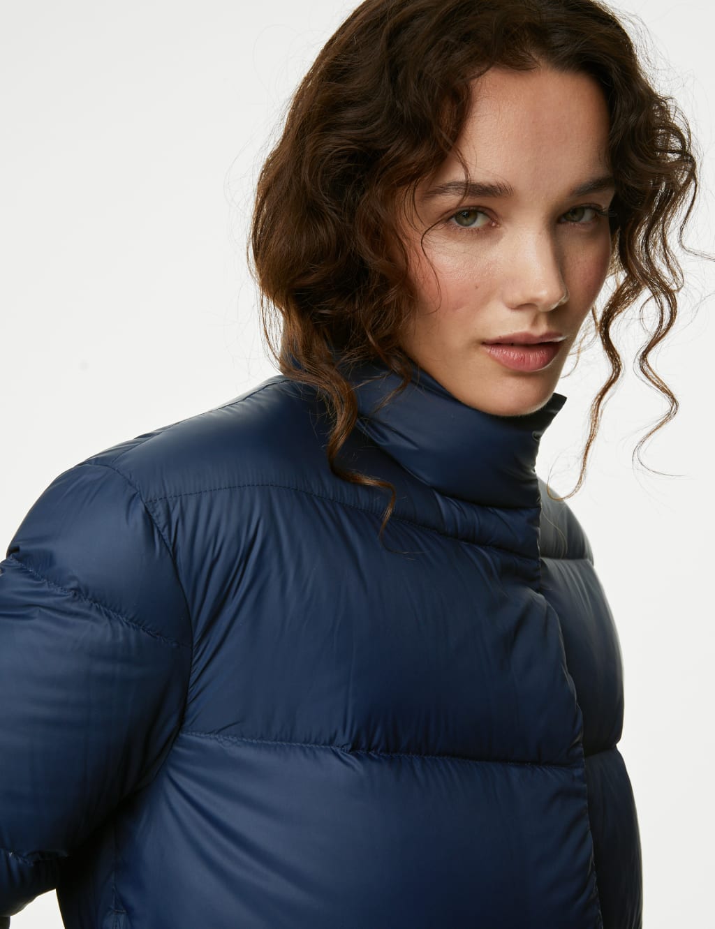 High Neck Short Puffer Coat image 4