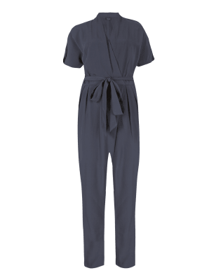 Crossover Tie Detail Jumpsuit | Autograph | M&S