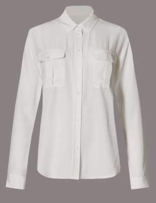button through t shirt
