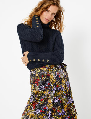 Cable Roll Neck Jumper