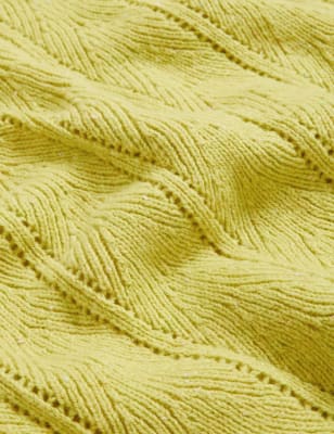 

Womens Per Una Pointelle Fitted Jumper with Wool - Citrus, Citrus