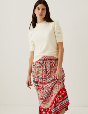 

Womens Per Una Extraweiches Pointelle-Strickoberteil - Ivory, Ivory