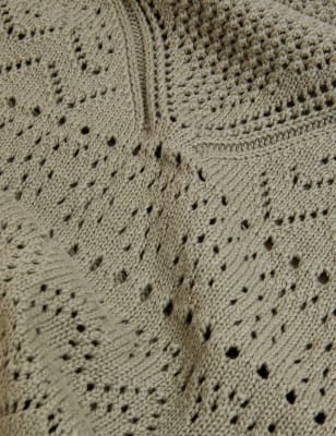 

Per Una Top de punto 100% algodón con bordadoWomens - Khaki, Khaki