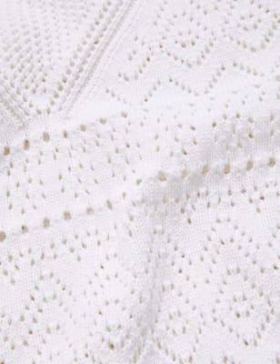 

Per Una Top de punto 100% algodón con bordadoWomens - Ivory, Ivory