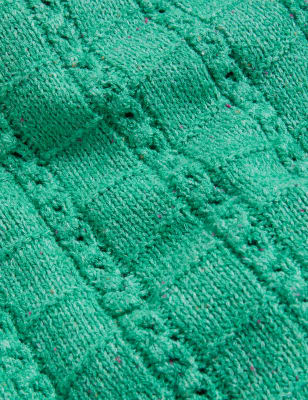 

Womens Per Una Cotton Rich Textured Knitted Vest - Green Mix, Green Mix