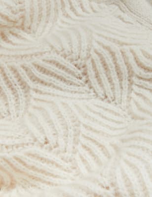 

Womens Per Una Textured V-Neck Cardigan with Wool - Light Cream, Light Cream