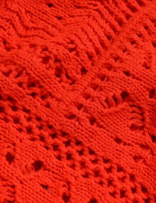 

Per Una Jersey 100% algodón de crochet de escote cerradoWomens - Tomato, Tomato
