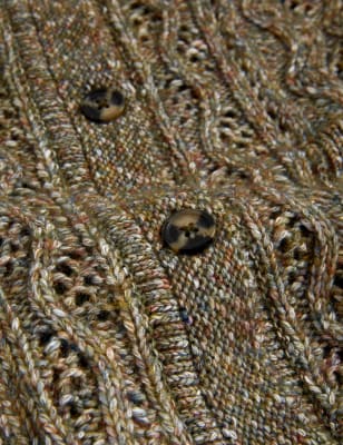 

Per Una Cárdigan texturizado de punto con cuelloWomens - Khaki Mix, Khaki Mix