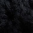 Pure Cotton V-Neck Scallop Edge Jumper - black