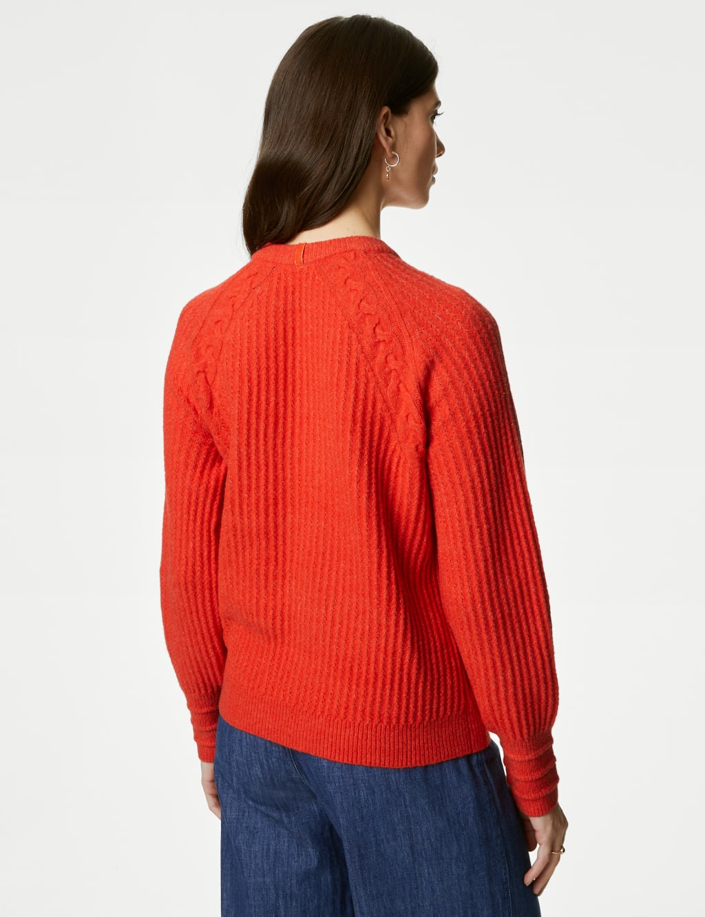 Cotton Blend Cable Knit Jumper image 5