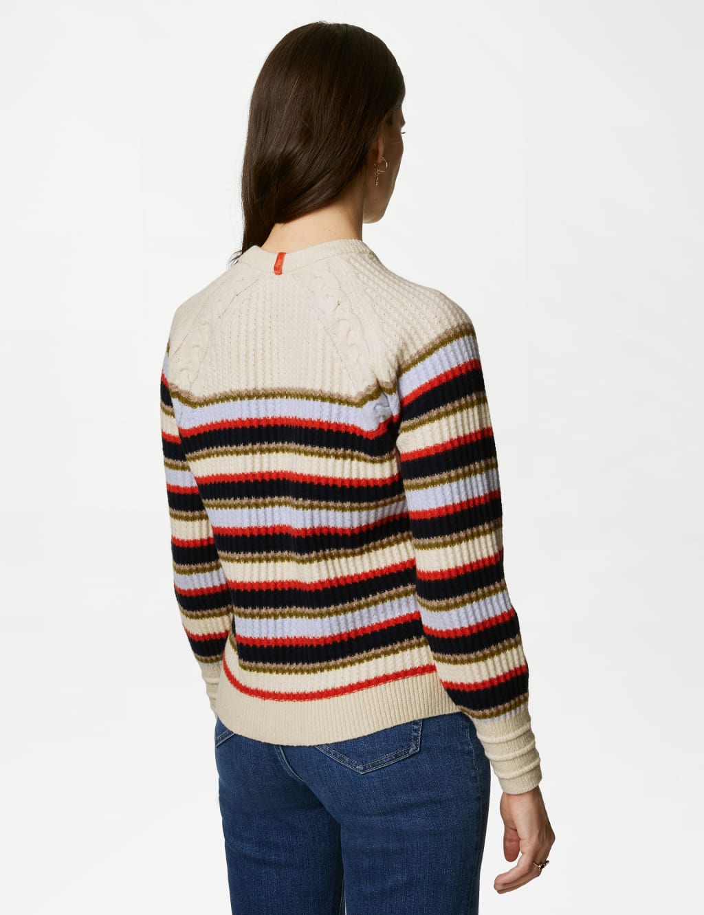 Cotton Blend Cable Knit Jumper image 5
