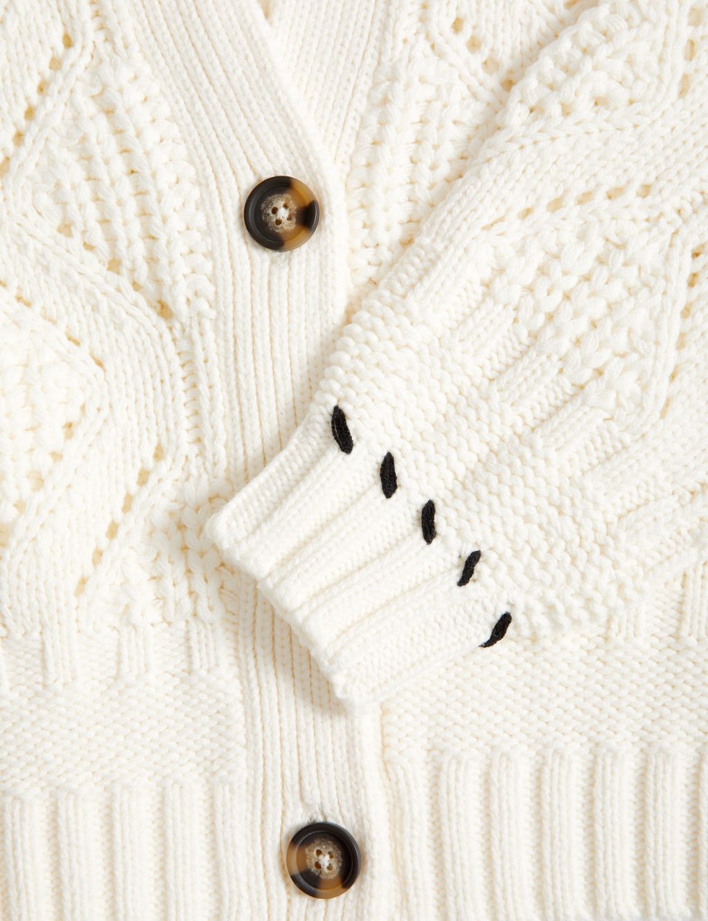 Cotton Rich Button Through Cardigan image 6