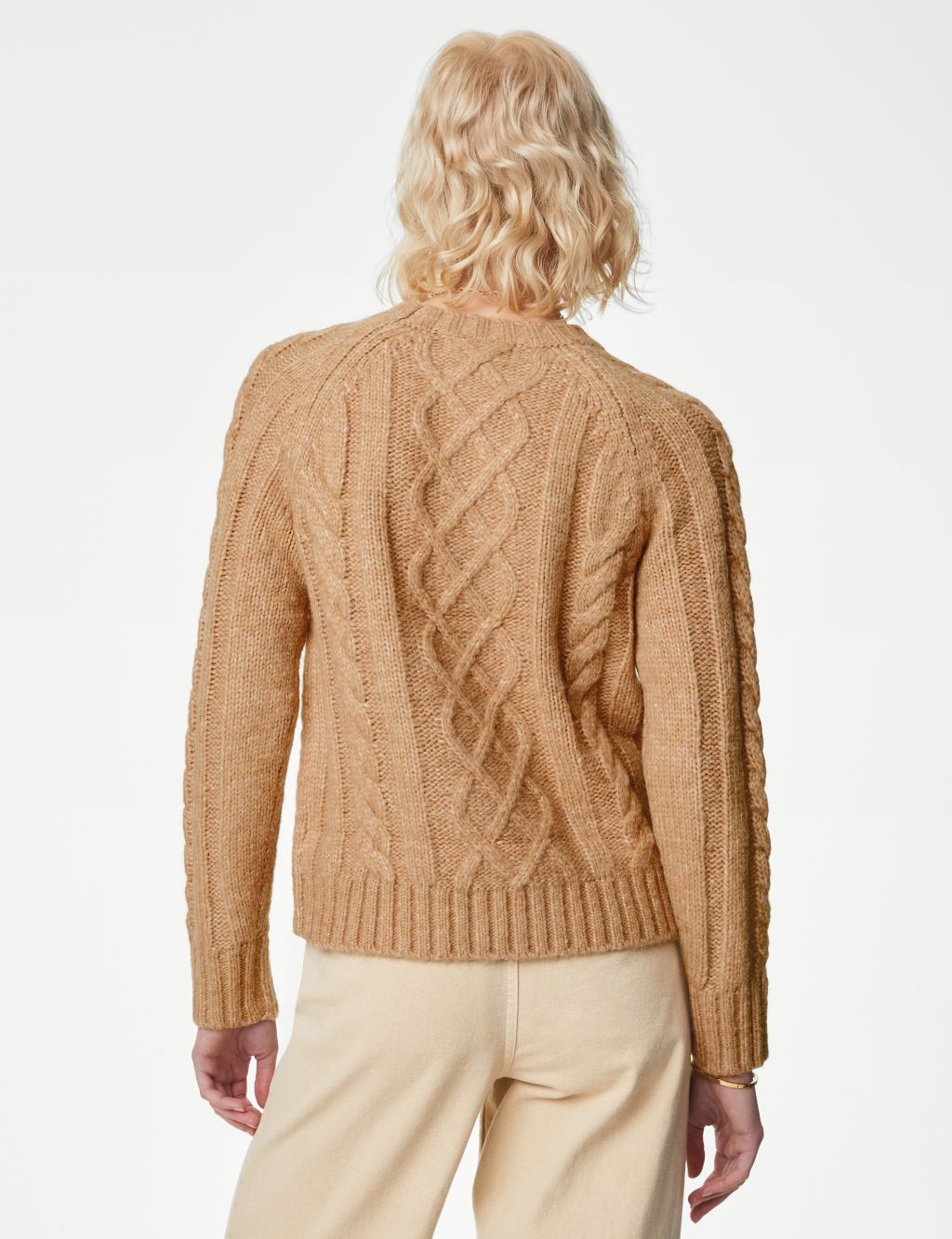 Cable Knit Jumper with Wool image 4