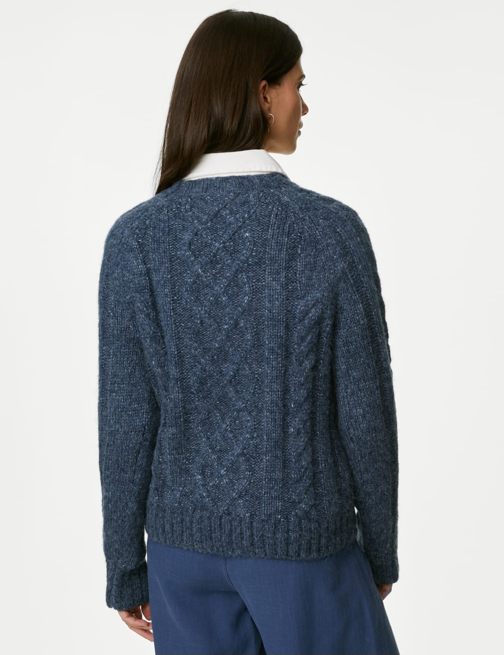 Cable Knit Jumper with Wool image 4