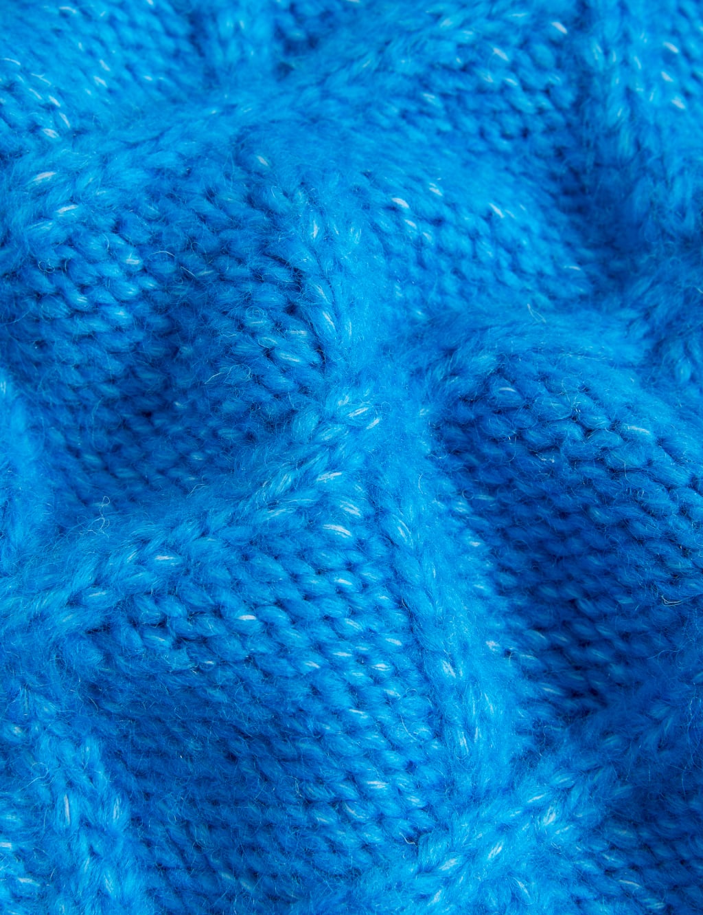 Cable Knit Roll Neck Jumper with Wool image 6
