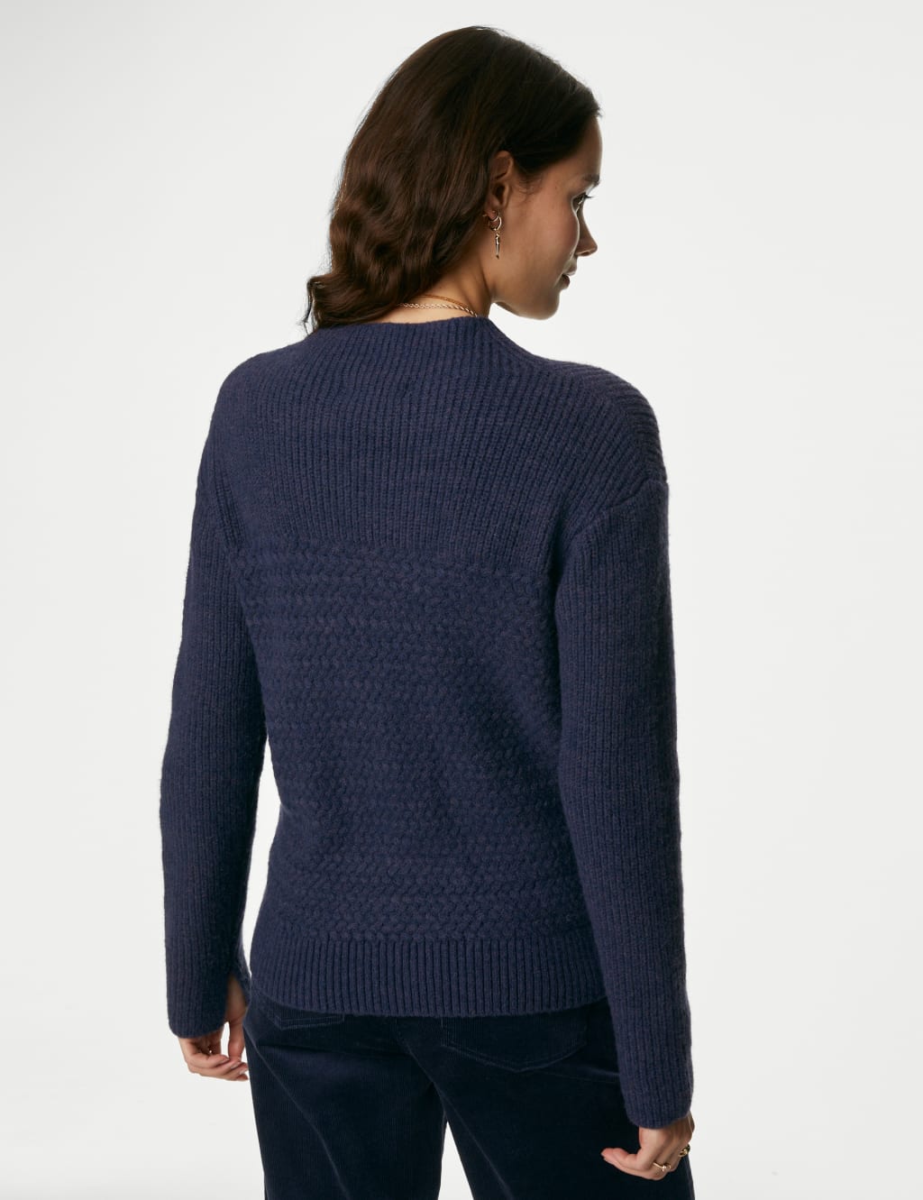 Funnel Neck Jumper with Wool image 5