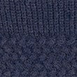 Funnel Neck Jumper with Wool - navy
