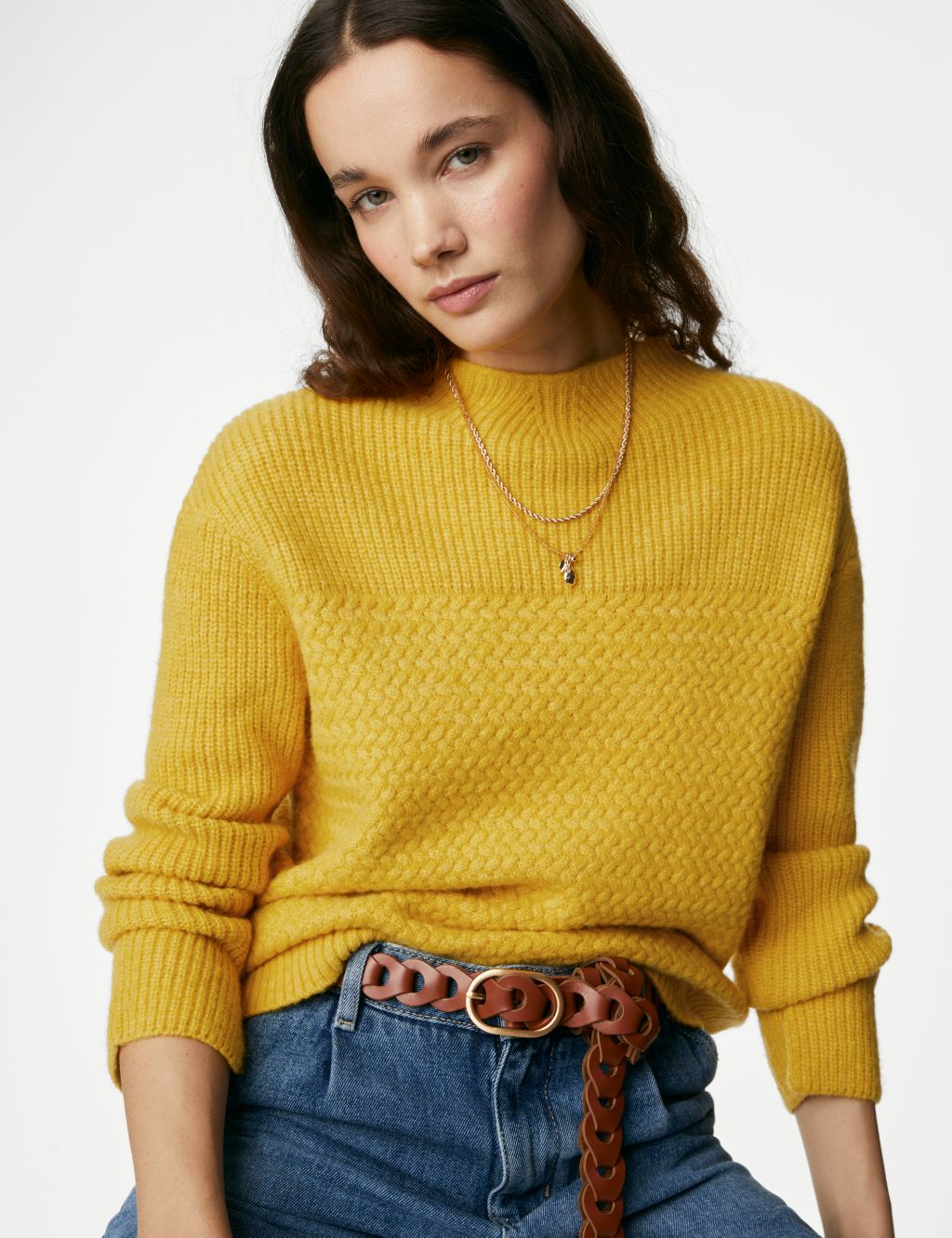 Funnel Neck Jumper with Wool image 4