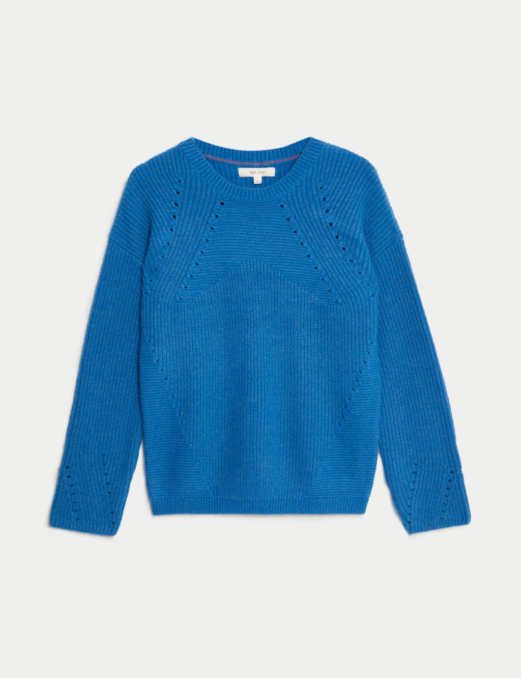 Pointelle Round Neck Jumper with Wool image 2