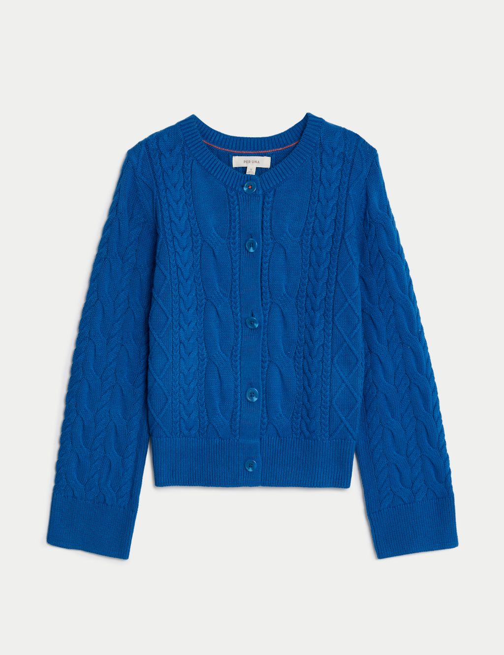 Pure Cotton Cable Knit Cardigan image 2