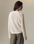 Texturovaný svetr s&nbsp;vysokým obsahem bavlny