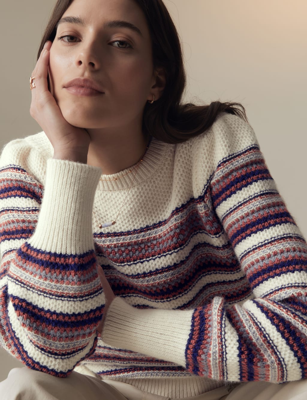 M&s ladies on sale cream jumpers