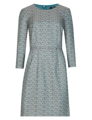 Floral Jacquard Skater Dress | Autograph | M&S