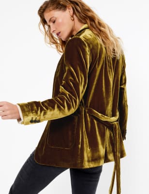 Marks and spencer ladies velvet jacket sale