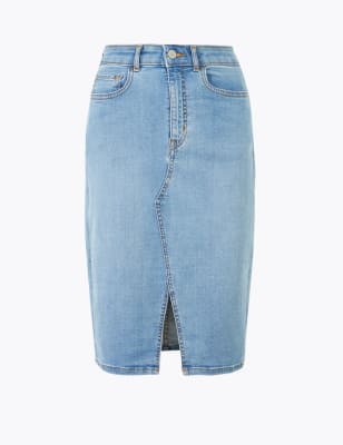 per una denim skirt
