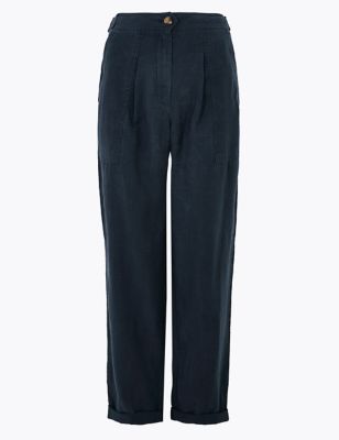 m and s striped trousers