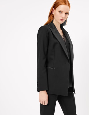 Blazer de smocking coupe ajust&eacute;e