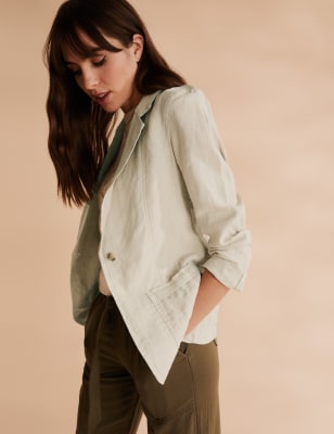 Marks and spencer on sale ladies linen jackets