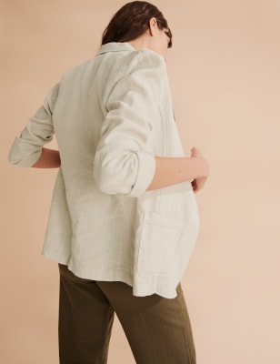 Unlined linen jacket on sale womens