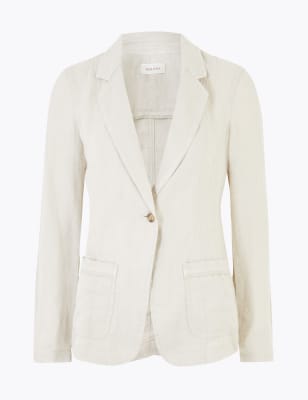 Marks and spencer hot sale white blazer