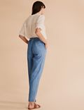 Pure Cotton Utility Tapered Trousers