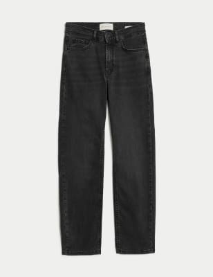 Lyocell Rich Straight Leg Jeans