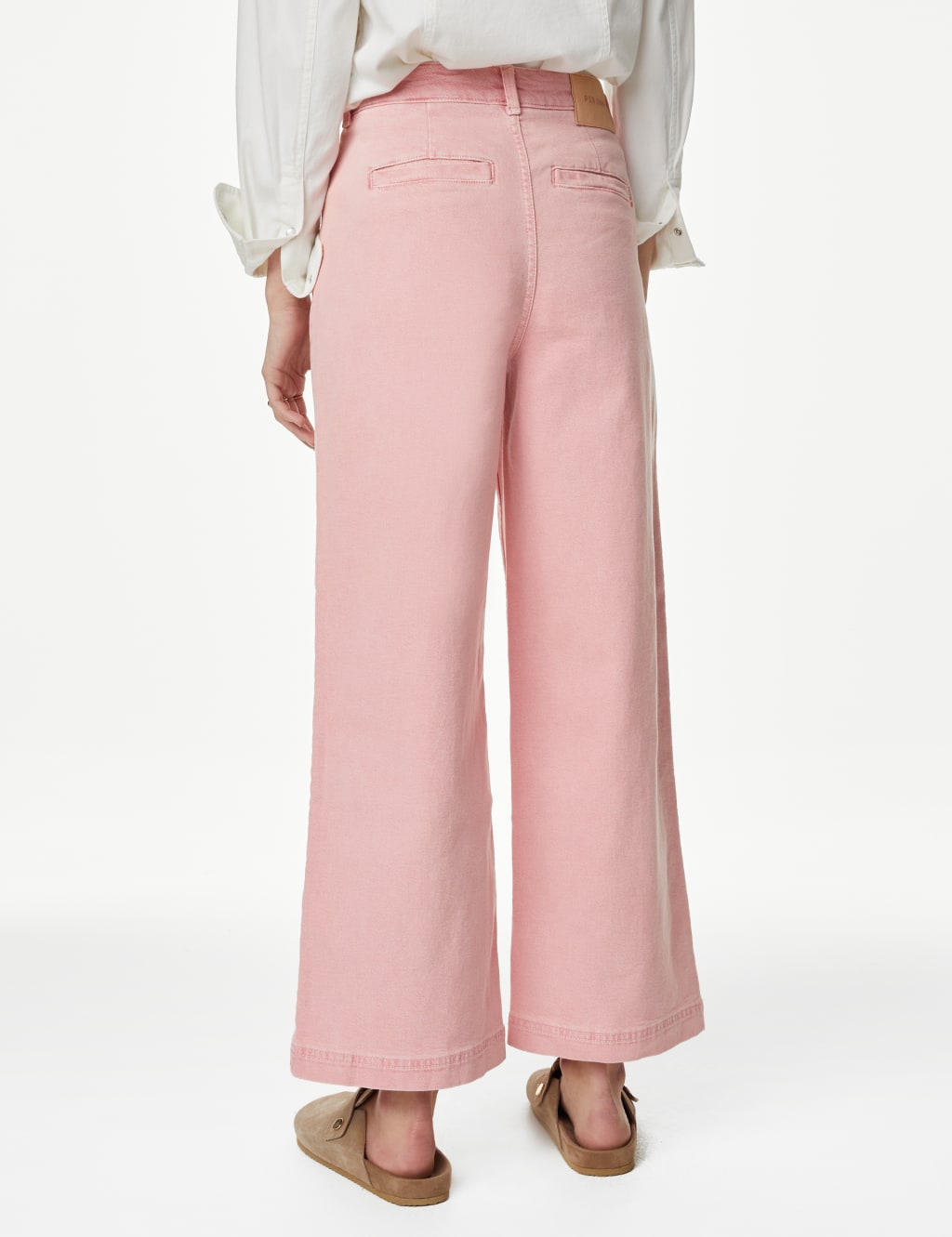 Tea Dyed Wide Leg Ankle Grazer Jeans image 4