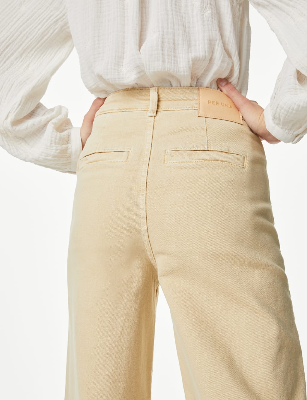 Tea Dyed Wide Leg Ankle Grazer Jeans image 6