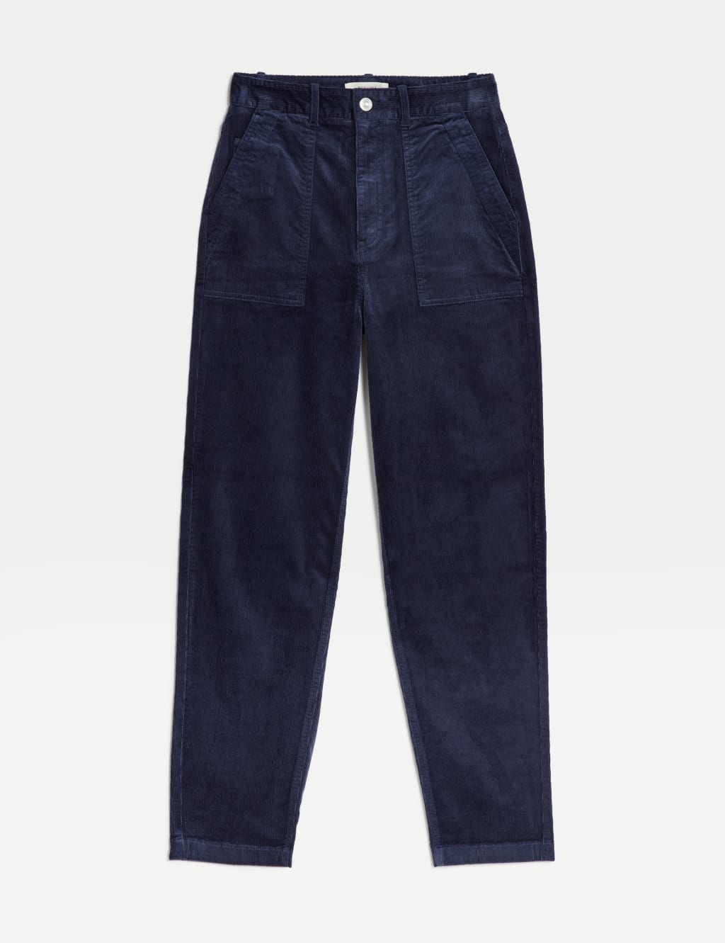 Corduroy Tapered Ankle Grazer Trousers image 2