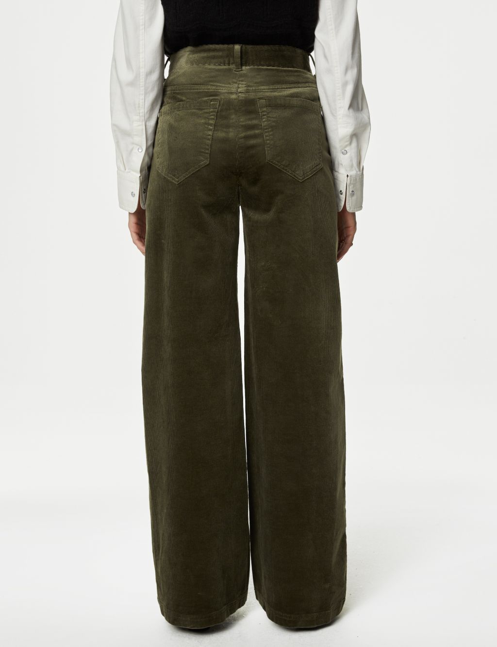 Cord Wide Leg Trousers image 5