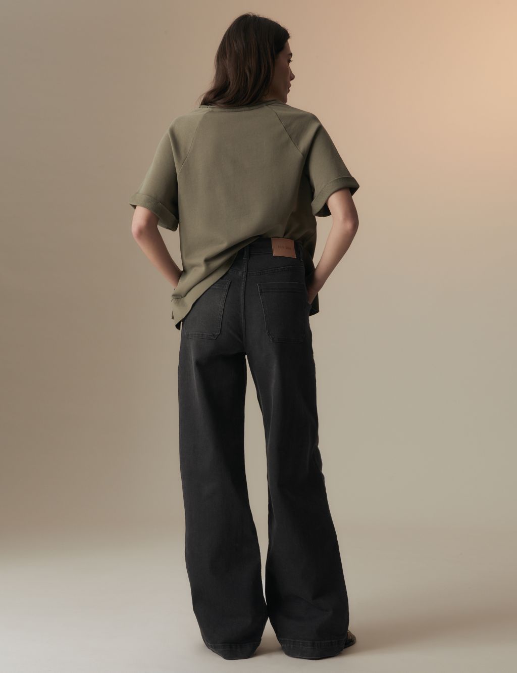 High Waisted Wide Leg Jeans image 3