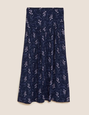 

Womens Per Una Floral Midi Skirt - Navy Mix, Navy Mix