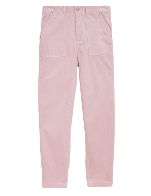 

Womens Per Una Schmal zulaufende, knöchellange Cordhose - Pink Shell, Pink Shell